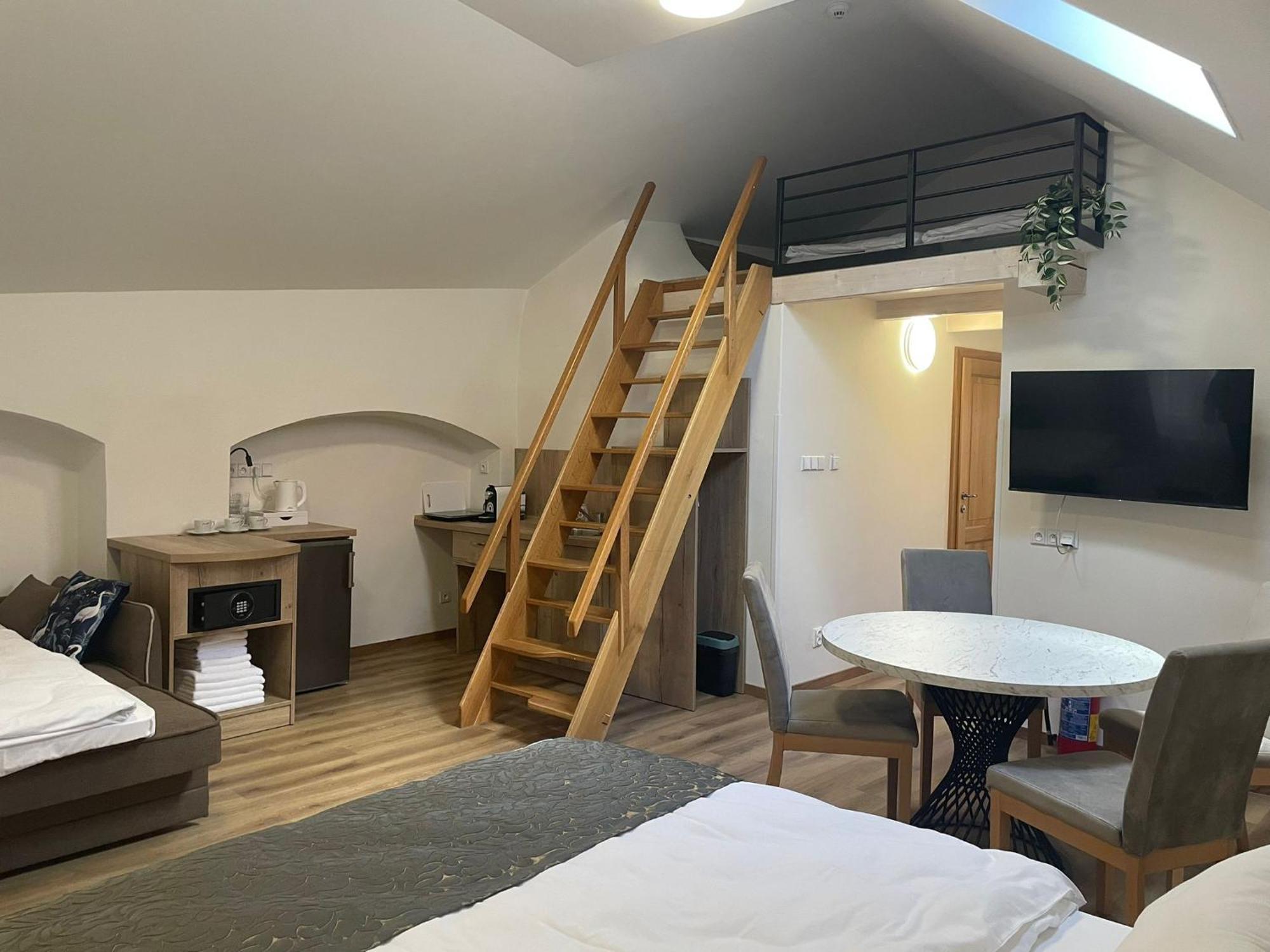 Attic Suite Kitchen access by stairs